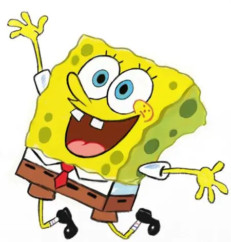 Cách vẽ SpongeBob theo từng giai đoạn