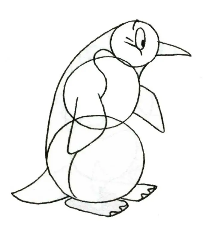 Como desenhar um pinguim