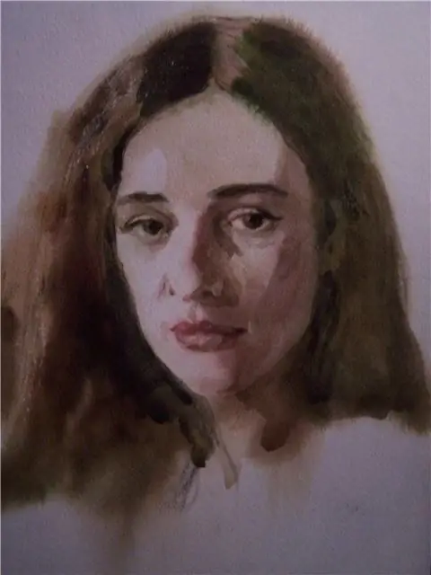 How to paint a portrait in watercolor