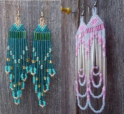 Making beaded earrings is pretty easy