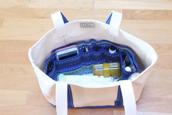 The bag is a command center containing everything you need