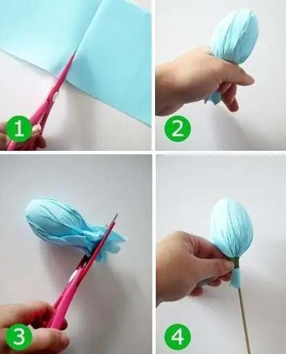 DIY kinder surprise tulips