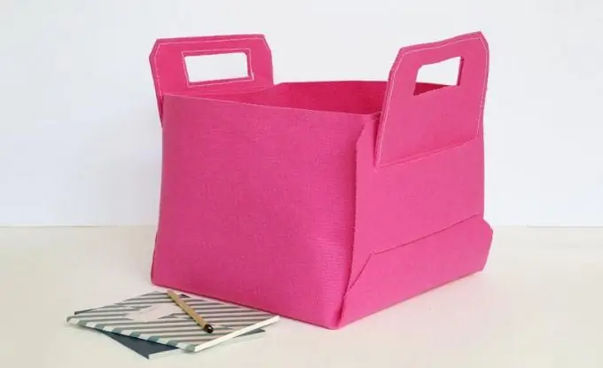 How to make a multifunctional felt basket