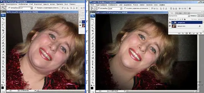 Cara menanggalkan dagu di Photoshop