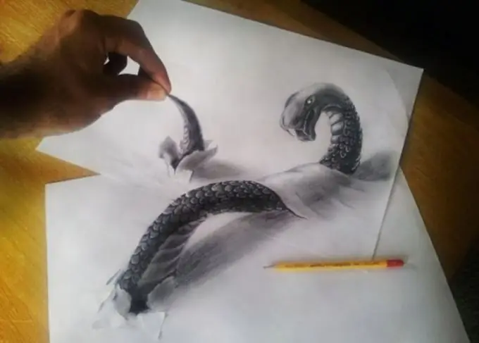 How to draw 3d drawings on paper and asphalt