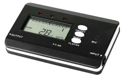 Penampilan tuner gitar