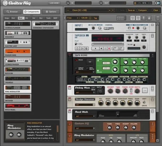 How to tune guitars rig