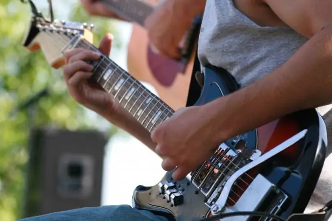 Left-handed guitar