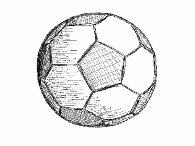 How to draw a soccer ball