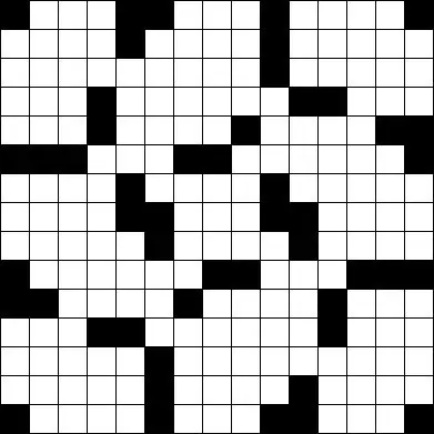 How to draw a crossword puzzle