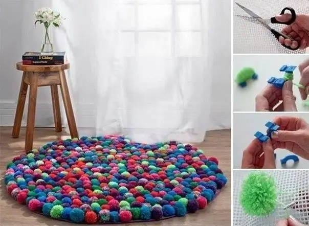 Comment faire un tapis à pompons