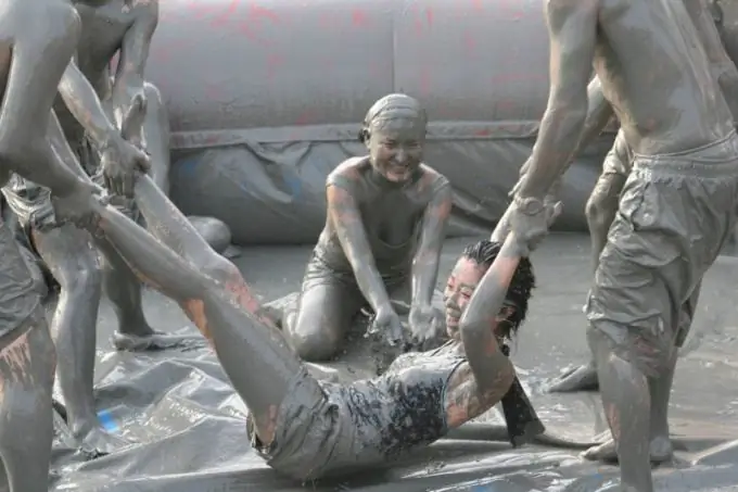 How was the mud festival in Korea