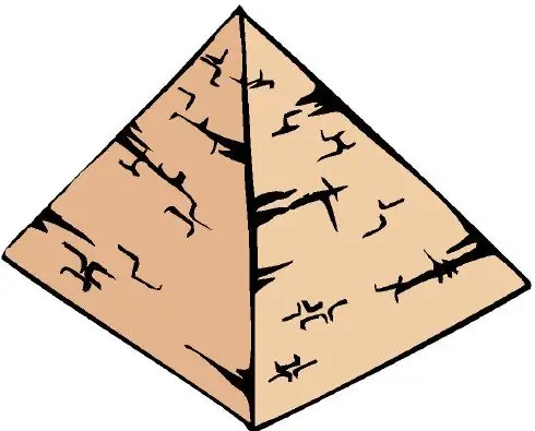 Ako nakresliť pyramídu